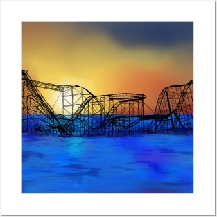 Seaside Heights Roller Coaster Posters and Art